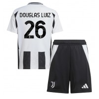 Camiseta Juventus Douglas Luiz #26 Primera Equipación para niños 2024-25 manga corta (+ pantalones cortos)